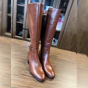 Coach and Four Brown Leather Knee High Boots - Size 8